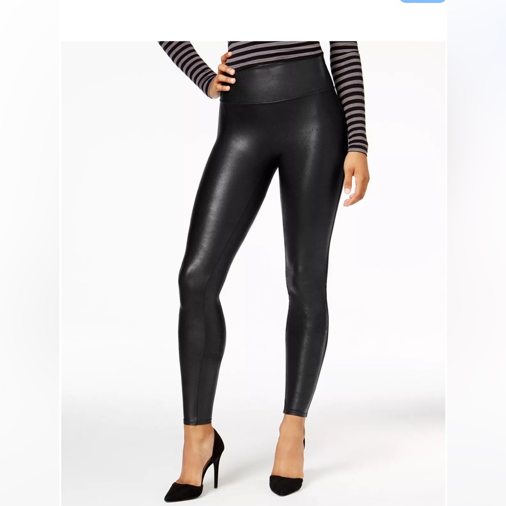 Spanx faux leather leggings NWT